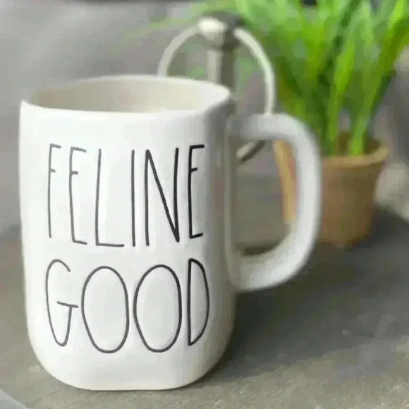 NEW Rae Dunn - FELINE GOOD - Cute Ceramic Coffee Cup/Mug - Picture 3 of 3